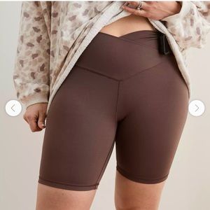 Aerie NWOT Real Me Crossover Biker shorts